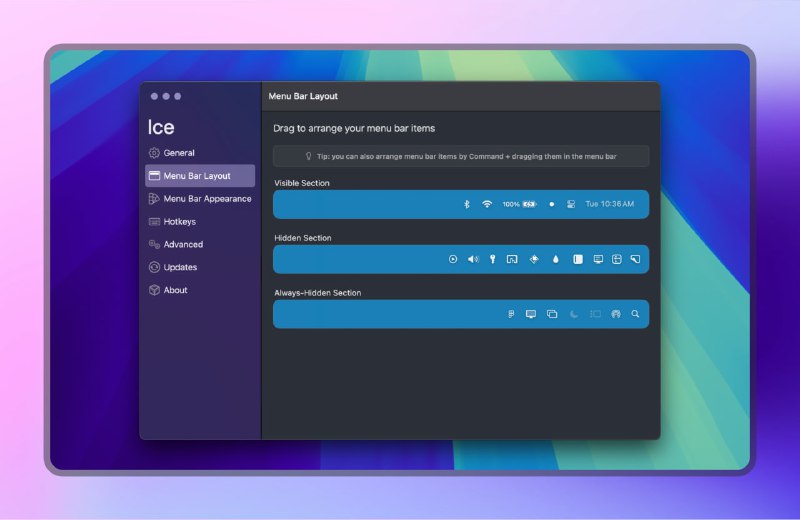 #Mac #菜单栏🟠Mac菜单栏管理专家 - Ice🟢介绍