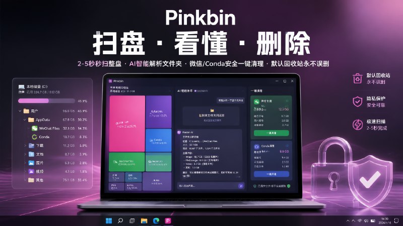 ✅开源 AI 磁盘清理工具🏷标签
