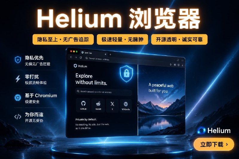 ✅隐私守护浏览器 - Helium🏷标签