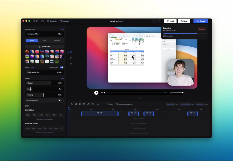 ✅专业屏幕录制工具 - Recordly⭐️标签