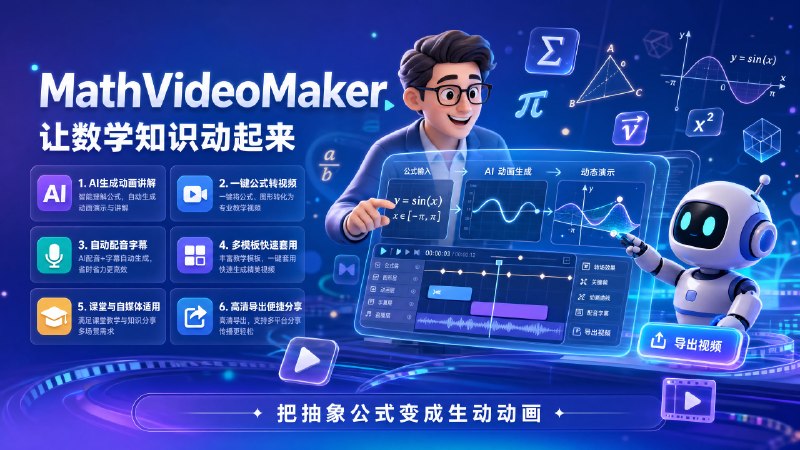 ✅一键生成 AI 数学讲解视频🏷标签