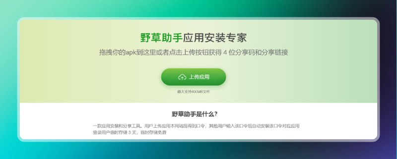 #电视 #工具🟠电视应用安装—野草助手🟢介绍