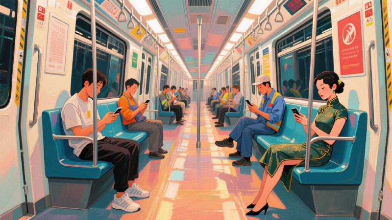 ▎地铁上的人为什么都在看手机除了少部分的老年人，大家似乎都在看手机，手机真的有这么好玩嘛？