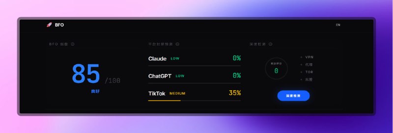 ✅ 一站式IP检测 - BFO⭐️标签