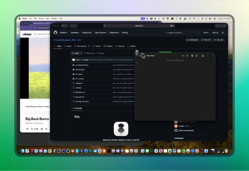 ✅macOS置顶小工具 - Pin⭐️标签