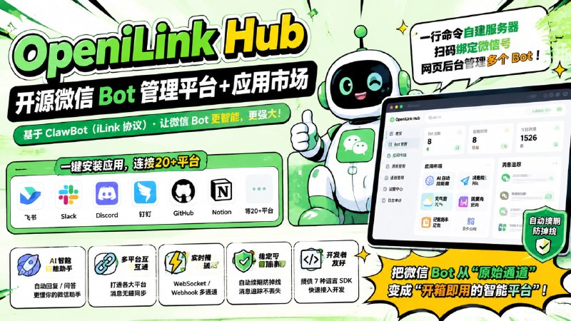 ✅微信开发者狂喜 - OPENILINK🏷标签