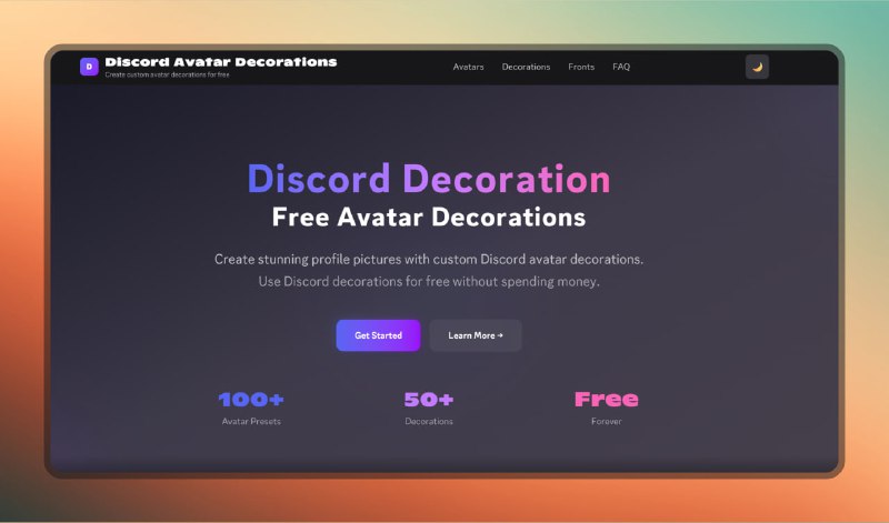 #头像 #网站🟠Discord头像装饰神器🟢介绍