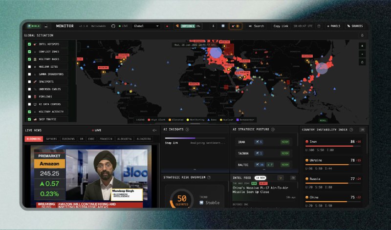 ✅上帝视角看地球 - 全球情报仪⭐️标签