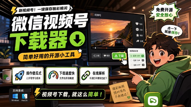 ✅微信视频号下载器🏷标签