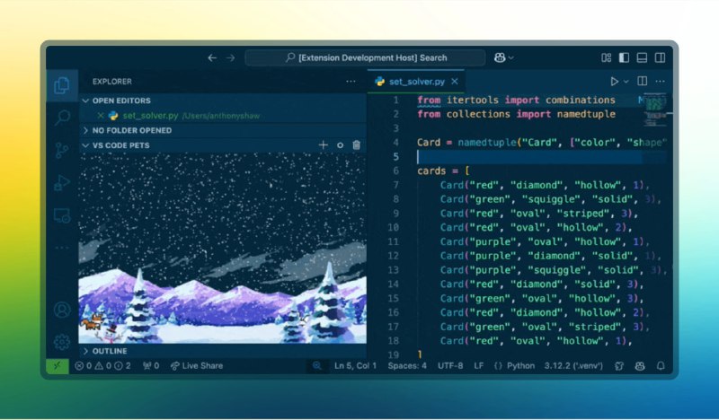 #宠物 #vscode🟠给VsCode加个宠物 - VS Code Pets🟢介绍