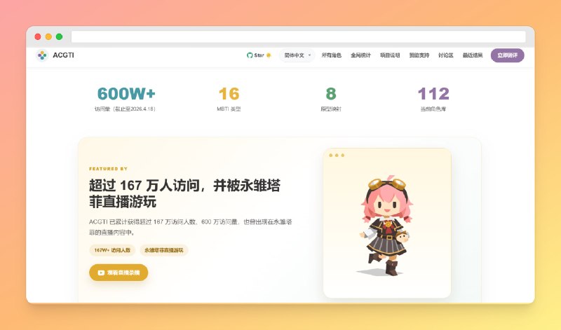 🍽 永雏塔菲曾直播游玩⭐️标签