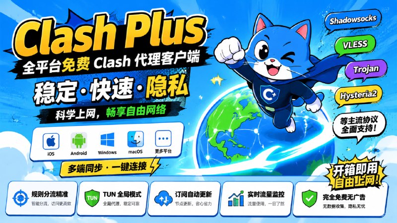 ✅还记得那个经典的小猫吗 - Clash Plus🏷标签