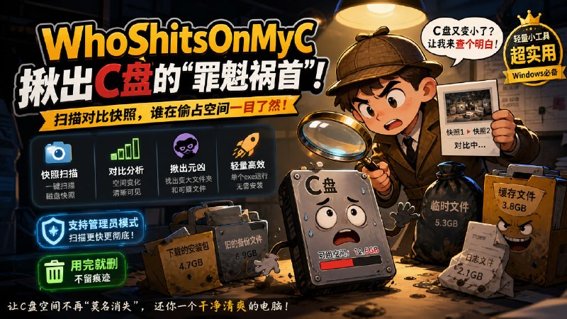 ✅看看是谁在电脑里“拉屎”🏷标签