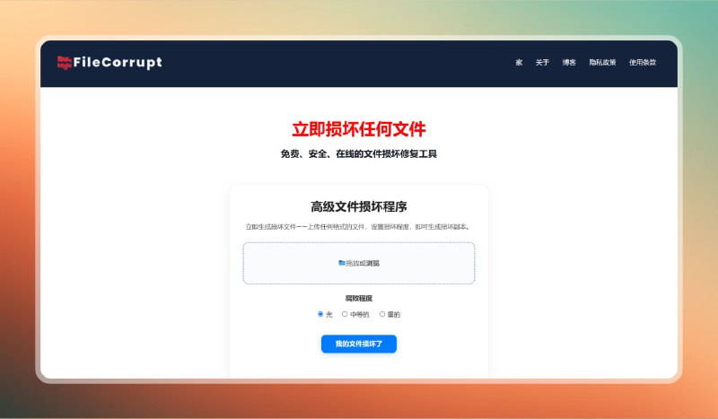 #网站 #损坏🟠文件自己坏了 我也不知道为什么🟢FileCorrupt