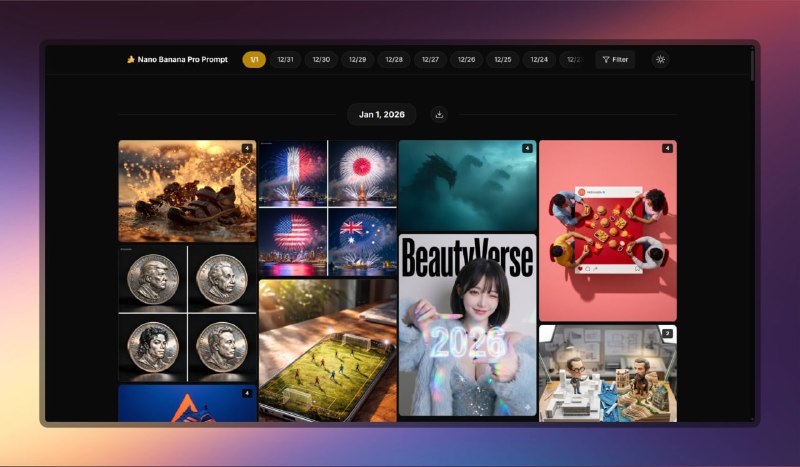 #ai #ai绘画 #网站🟠推特各路大神的NanoBanana提示词🟢介绍