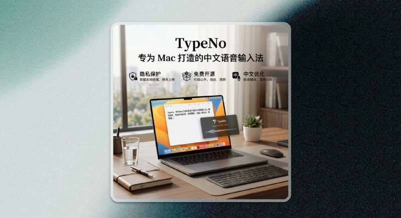 ✅Mac中文语音输入法 - TypeNo⭐️标签