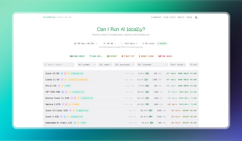 ✅看看你的电脑能跑哪个模型⭐️标签