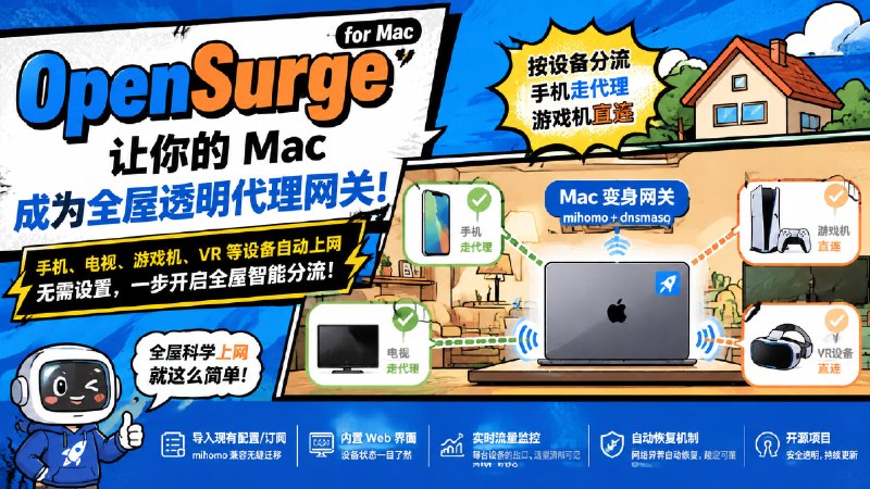✅免费把 Mac 变成全屋代理网关🏷标签