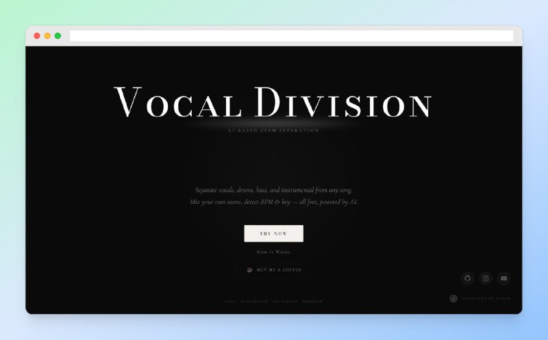 ✅分离人声伴奏 - Vocal Division ⭐️标签