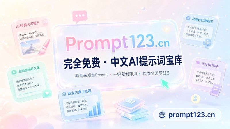 ✅高质量中文AI提示词库🏷标签