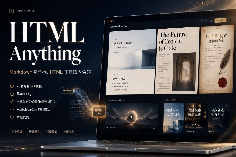 ✅Markdown是草稿，HTML才是给人读的🏷标签